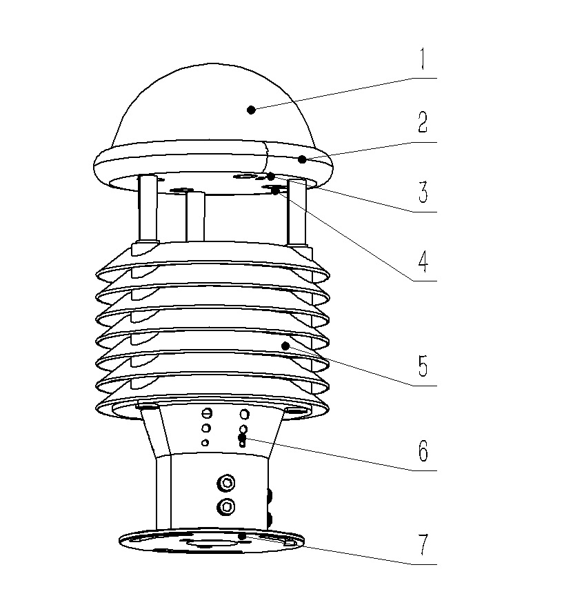 一體式微氣象傳感器產(chǎn)品結構圖